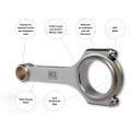 Forged Rods H-Beam Billet K1 for Honda H22 VTEC lenght 143,15 Pin 22mm