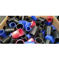 Mix 100 łączników silikonowych 7,6cm i 10cm różne średnice niebiskie, czarne, czerwone.
