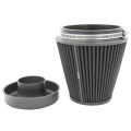 PRORAM PR-CC-195-150-VS-70 70mm ID Neck Large Cone Air Filter with velocity stack