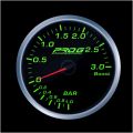 Ukazatel Pro G Race Series RS, přeplnění Boost 3 Bar GREEN 52mm