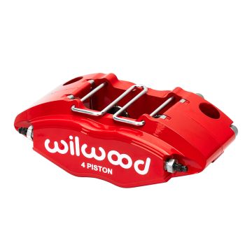 Brzdový třmen Wilwood 120-8727 Powerlite univerzální radiální červené 4 pístky