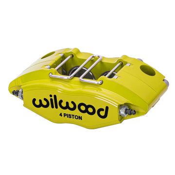 Brzdový třmen Wilwood 120-8729 Powerlite univerzální radiální žluté 4 pístky