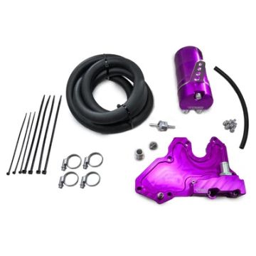 Oil Catch Can Kit Large Purple 17 mm RTMG Performance for 1.8 / 2.0 TSI EA888.3 