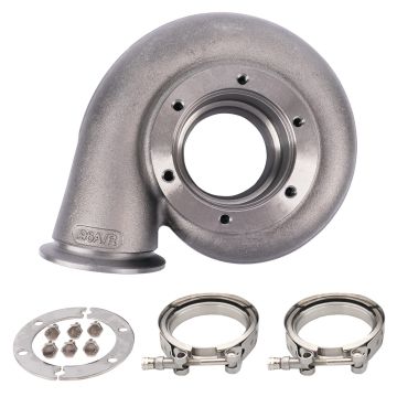 Turbínová skříň Pulsar PSR Drop In pro Precision PTE 6870 Gen2 PT6870SP 0.96 A/R vstup V-Band výstup V-Band