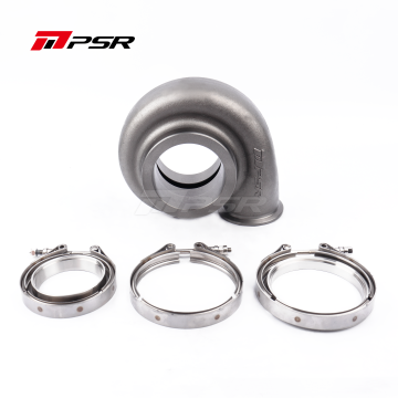 Pulsar PSR Turbine Housing Drop in Precision PTE Ball Bearing Turbo 7685 8085 8385 1.28A/R T4 Divided Inlet 4" V-Band Outlet