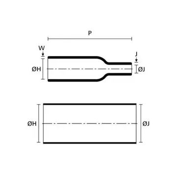 Ecumaster Kształtka termokurczliwa MS-2A/I-06 (boot) prosta
