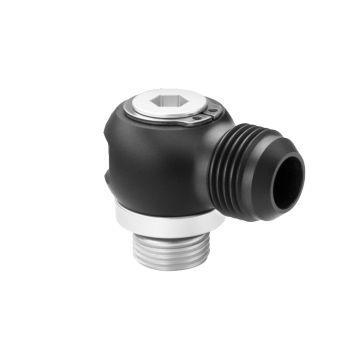 Nuke Performance AN-8 (3/4 UNF) Full Flow Swivel Banjo to AN-10 Male Fitting Adapter