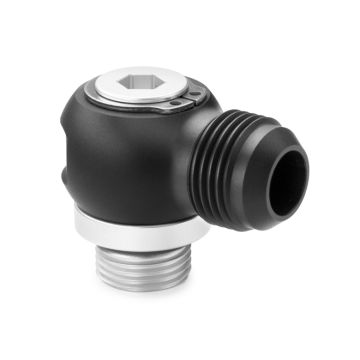 Nuke Performance AN-8 (3/4 UNF) Full Flow Swivel Banjo to AN-10 Male Fitting Adapter