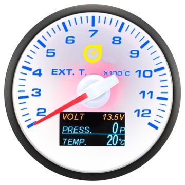 Auto Gauge 60mm - 4v1 ukazatel EGT napětí tlak teplota