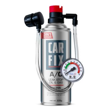 Přípravek CarFix HOBBY 3v1 pro doplnění klimatizace R134a 235ml s hadicí