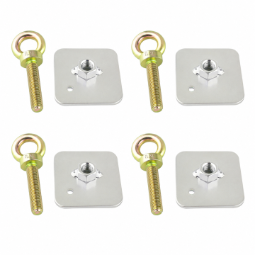 Sada oko pro uchycení pásu s upevňovací deskou FMIC.Pro 65 × 65 mm FIA 7/16"-20 UNF 4 ks