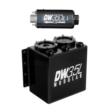 DeatschWerks 3.5L Surge Tank with 350iL In-Line Fuel Pump