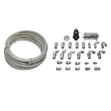 DeatschWerks Return Plumbing Kit PTFE 8AN Feed 6AN Return for Chevrolet and Cadillac 2016-2022