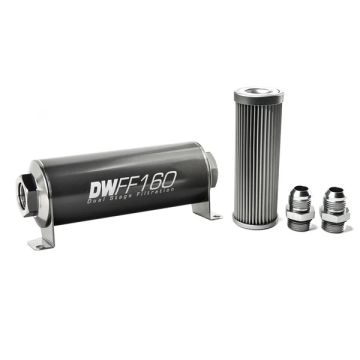 DeatschWerks In-Line Fuel Filter Kit -10AN 10 Micron 160mm