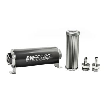 DeatschWerks In-Line Fuel Filter 3/8IN 10 Micron 160mm