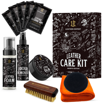 Leather Expert Leather Care Kit Biker’s Edition sada na péči o motocyklové kožené oblečení a doplňky 400ml