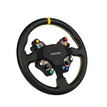 SIMSONN kožený volant s karbonovou nábou pro simracingový simulátor Simracing Simulator
