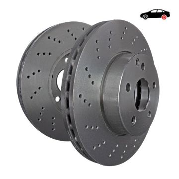 D1499D Premium Discs Rotors EBC Brakes for Abarth Grande Punto Fiat Grande Punto