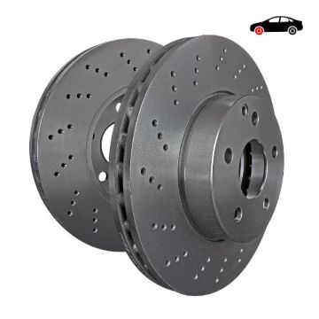 D1589D Premium Discs Rotors EBC Brakes for Mercedes-Benz CLClass C216 CL600 SClass W221 S600