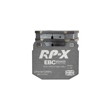 DP8197/2RPX Racing Brake Pads RP-X Racing EBC Brakes for Lotus 340R Elise Series 1 Elise Series 2 Elise Series 3 Europa Exige Series 1 Exige Series 2 Opel Speedster STRATHCARRON Tesla Roadster VAUXHALL VX220 VXR220 Lotus 2-Eleven Elise Exige Tesla Roadste