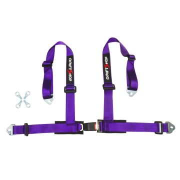 DriftShop 4 Point Harness 2" Purple Road Approved ECE