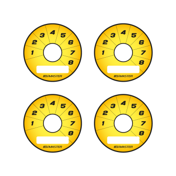 Ecumaster Rotary Switch 8pos Gauge Faces Yellow Y01