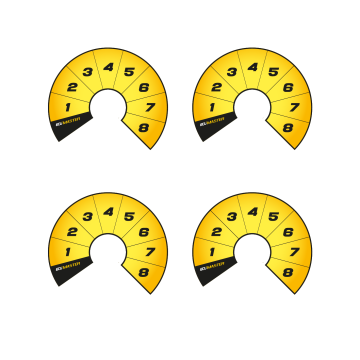 Ecumaster Rotary Switch 8pos Gauge Faces Yellow Y02