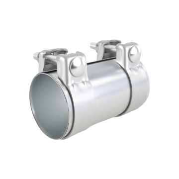 Spojka výfukových trubek s objímkami 76mm 3”