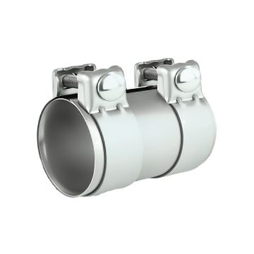 Nerezová spojka výfukového potrubí SS304 s objímkami FMIC.EU 57mm 2.25"