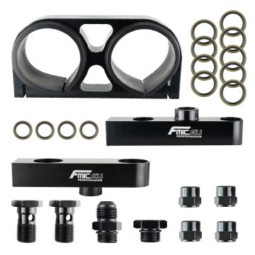 FMIC.EU držák pro 2 palivová čerpadla Typ 044 s AN8 palivovými lištami