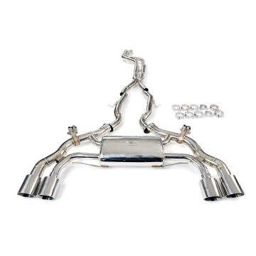 Aktivní výfukový systém s klapkami Cat-Back FMIC.Pro BMW X3M X4M F97 F98 3.0L S58 2019-2023