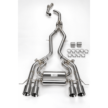 Aktivní výfukový systém s klapkami Cat-Back Single Mid-Pipe FMIC.Pro BMW M3 G80 G81 M4 G82 G83 3.0 S58 2021-