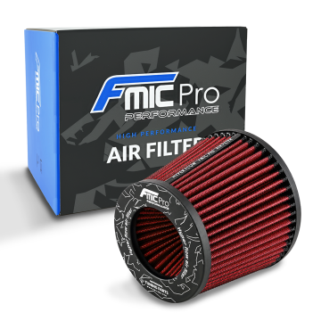 Kuželový vzduchový filtr FMIC.Pro délka 125mm montážní průměr 70mm Červený