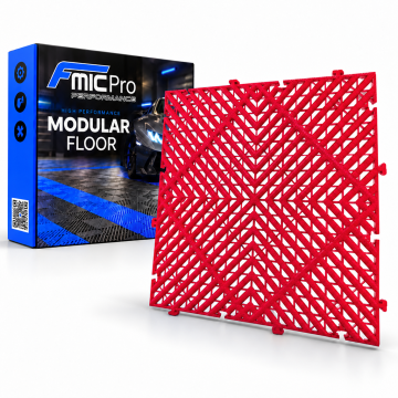 Modulární panelová podlaha FMIC.Pro do garáže a dílny 40x40cm 20mm Červený