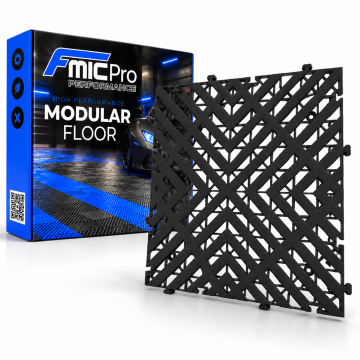 Modulární panelová podlaha FMIC.Pro do garáže a dílny 40x40cm 30mm Černý