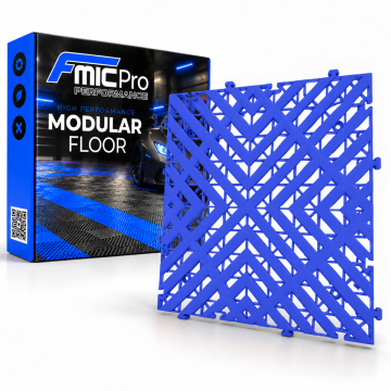 Modulární panelová podlaha FMIC.Pro do garáže a dílny 40x40cm 30mm Modrý