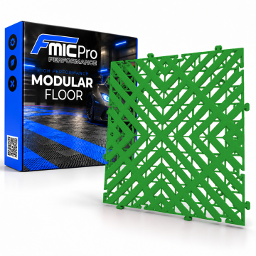 Modulární panelová podlaha FMIC.Pro do garáže a dílny 40x40cm 30mm Zelený