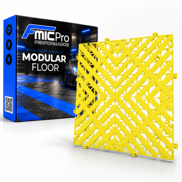 Modulární panelová podlaha FMIC.Pro do garáže a dílny 40x40cm 30mm Žlutý