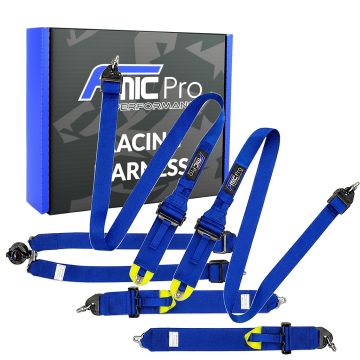 Sportovní pásy pro HANS FMIC.Pro FIA 2031 8853-2016 6bodové (2+3)"x 3" modrá