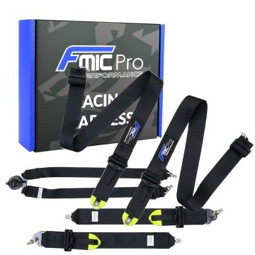 Sportovní pásy FMIC.Pro FIA 2031 8853-2016 6bodové 3"x 3" černé