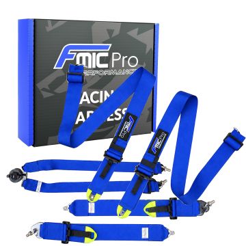 Sportovní pásy FMIC.Pro FIA 2031 8853-2016 6bodové 3"x 3" modrá