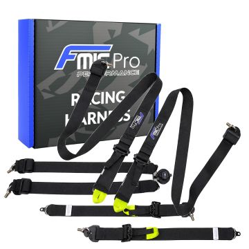 Sportovní pásy FMIC.Pro FIA 2031 8853-2016 6bodové 2"x 2" černé