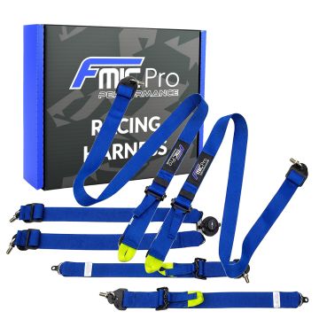 Sportovní pásy FMIC.Pro FIA 2031 8853-2016 6bodové 2"x 2" modrá