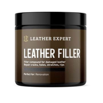 Leather Expert Leather Filler Black černý pružný tmel na opravu děr prasklin a poškození kůže 250ml