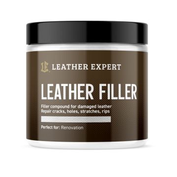 Leather Expert Leather Filler White bílý pružný tmel na opravu děr prasklin a poškození kůže 250ml