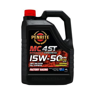 Motorový olej Penrite MC-4ST 15W-50 100% PAO ESTER Full Synthetic 4L