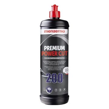 Menzerna Premium Power Cut 200 silně abrazivní lešticí pasta na gelcoat kompozity jachtové laky 1l 1000ml