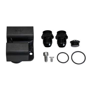 Adaptér Dvojitého Odtoku z Hlavy Voda Olej MZR Garage pro Nissan Skyline Stagea RB20 RB25 RB26