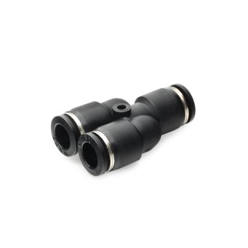 Nuke Performance Pneufit Quick Connect Y Fittings 8mm 1x to 8mm 2x