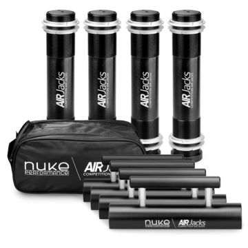 Nuke Performance sada 4 pneumatických zvedáků Air Jack 60 C se sadou pevných trubek a samčím konektorem AN6